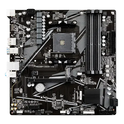 Gigabyte A520M DS3H V2 Micro-ATX DDR4 AMD AM4 Motherboard - Image 3