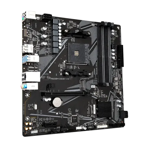 Gigabyte A520M DS3H V2 Micro-ATX DDR4 AMD AM4 Motherboard - Image 2