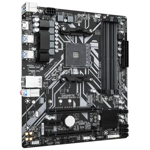 Gigabyte B450M DS3H V3 AMD AM4 Micro ATX Motherboard - Image 2