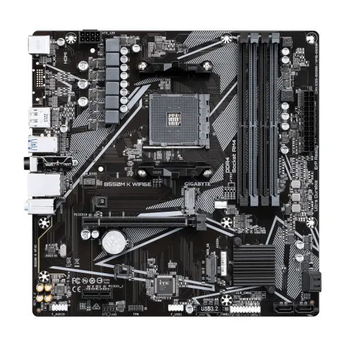 Gigabyte B550M K WIFI6E AMD AM4 mATX Motherboard - Image 3