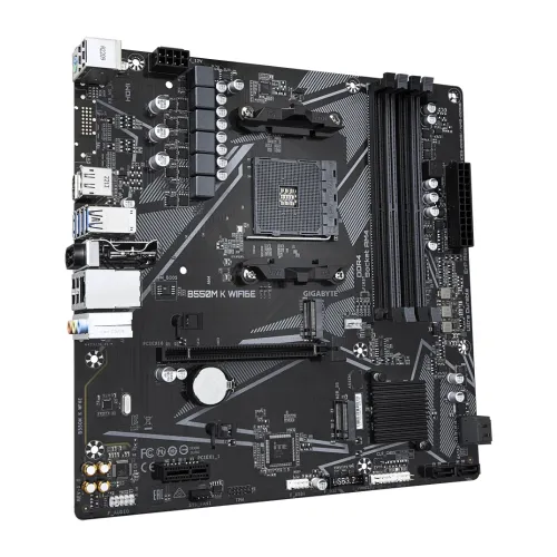 Gigabyte B550M K WIFI6E AMD AM4 mATX Motherboard - Image 2