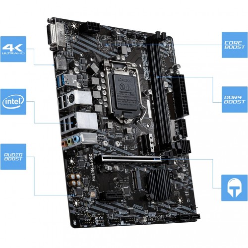 MSI H410M A Pro Intel 10th Gen Micro-ATX Motherboard - Image 4