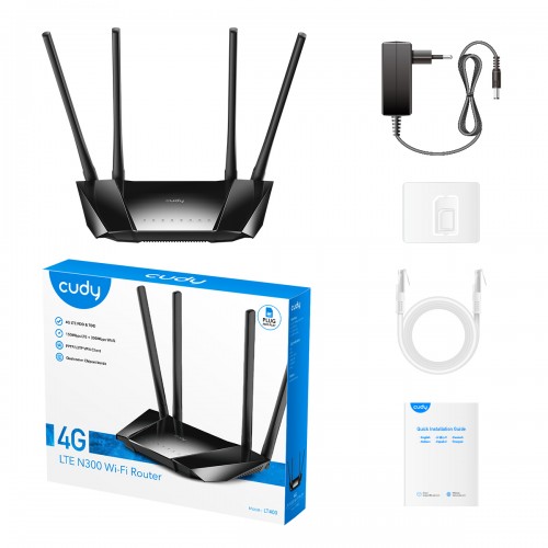 Cudy LT400 4G 300 Mbps Sim Supported Wireless Router - Image 4